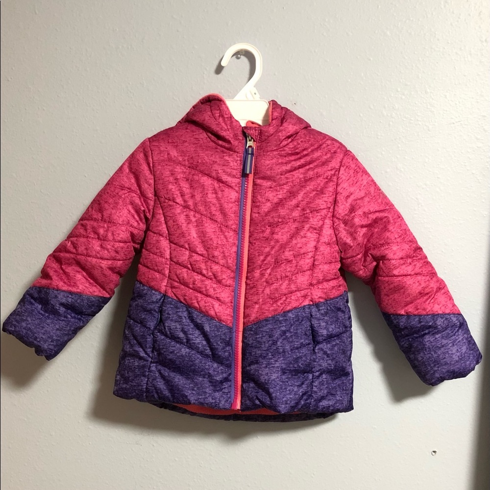 Pacific Trail Toddler Girl Puffy Pink Winter Coat. Size 5T
